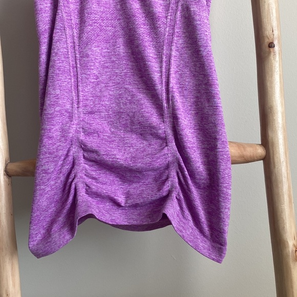 Athleta Fastest Track Purple Ruched Tank Top XS - Picture 5 of 7